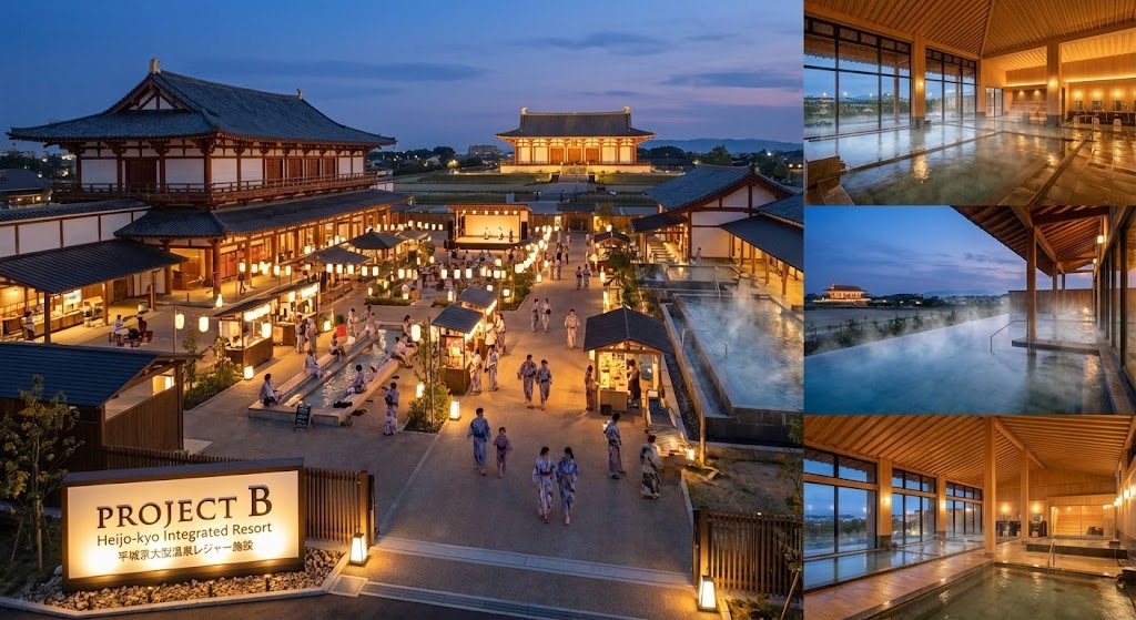 平城京大型温泉レジャー施設構想イメージ