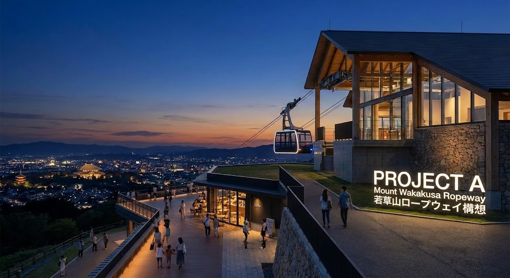 若草山ロープウェイ構想イメージ